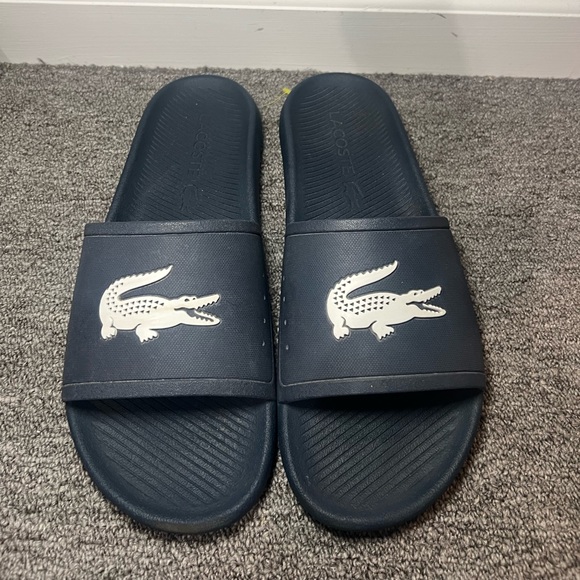 Lacoste Blue Slide Sandals Size 12 - Picture 3 of 9